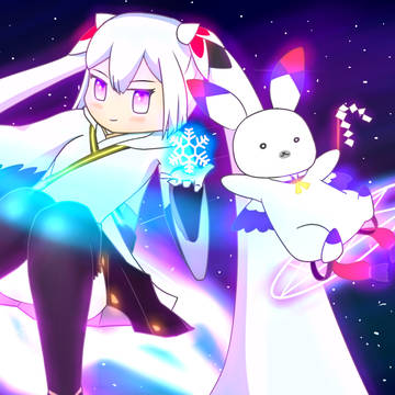 宇宙の雪ミクちゃん