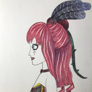 王妃の横姿