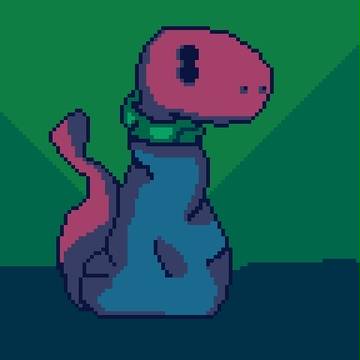 cute dinosaur pixel art