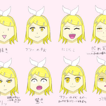 リンちゃんといろんな顔