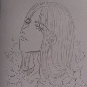 eren jaeger long hair