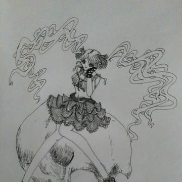 恵さんを描いてみた