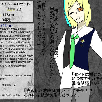 【身家魔学】ハイト・キリセイド【キャラシ】