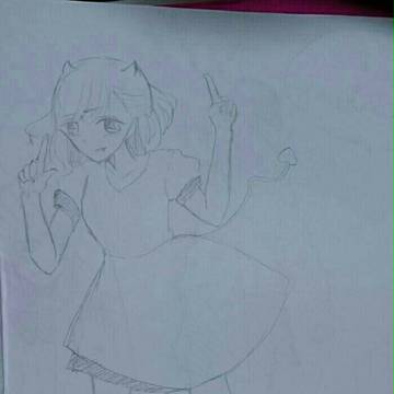 頭痛薬のCMの山本美月さん(代理:うちの子紅葉ちん)