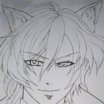 下書き→ペン入れ