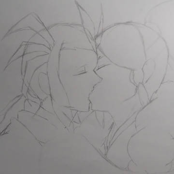ガマ土の下書きです。これから本格的に描くよぉ～