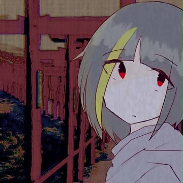 神社に行く女の子