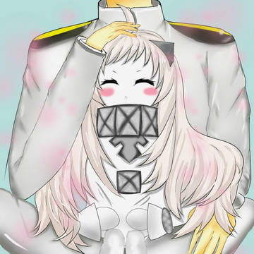提督の膝の上に乗るほっぽちゃん