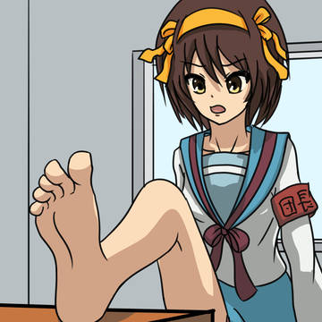 涼宮ハルヒの足裏