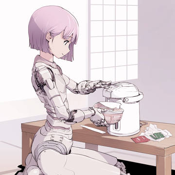 カップラーメンを作ってもらう