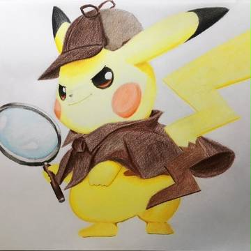 【色鉛筆】名探偵ピカチュウ