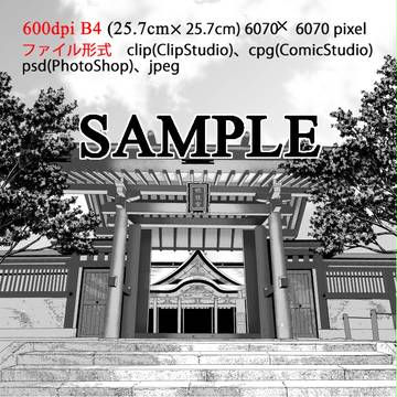 背景素材「神社1」の販売を始めました