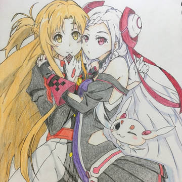 アスナとユナ(模写)