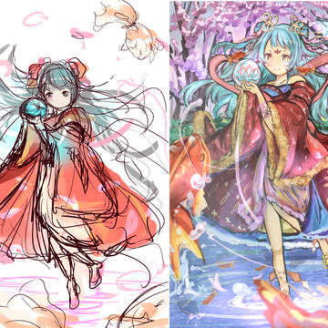 リメイク作品　金魚の姫
