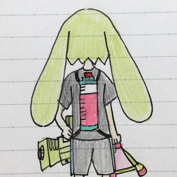 イカちゃんの後ろ姿