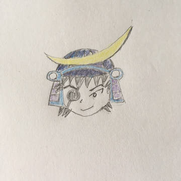 甲冑を着た食満留三郎