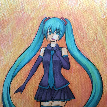 初音ミク（前のやつ塗ってみた）