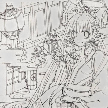東方の国 線画