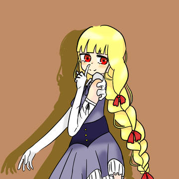 金髪三つ編み女の子