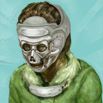His mask is replica of him.