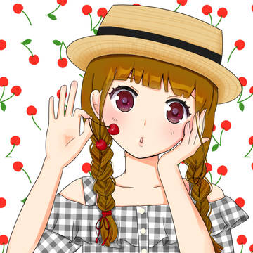 さくらんぼギンガム