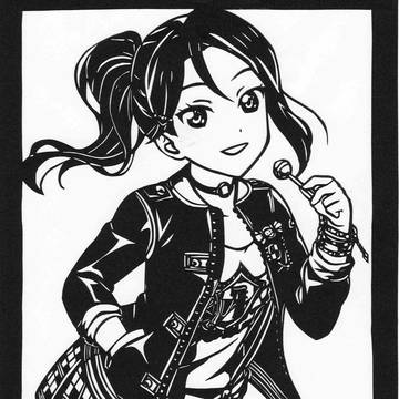 桜内梨子 【パンクロック編】 切り絵