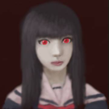 地獄少女閻魔あいを描きました。