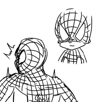 スパイディ落書き