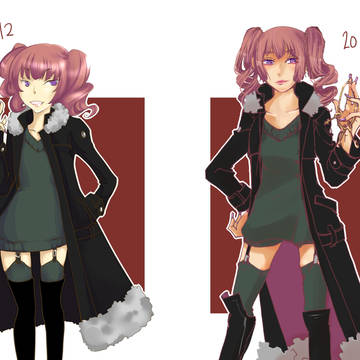 9年ぶりに企画参加キャラと余所様の子描いてみた