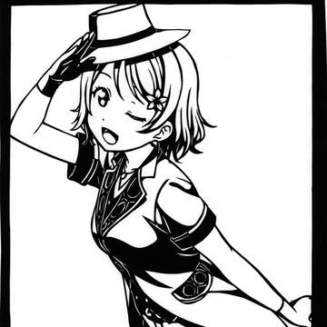 渡辺曜 切り絵 【MIRAI TICKET】