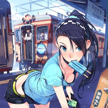 盛夏の臨時気動車