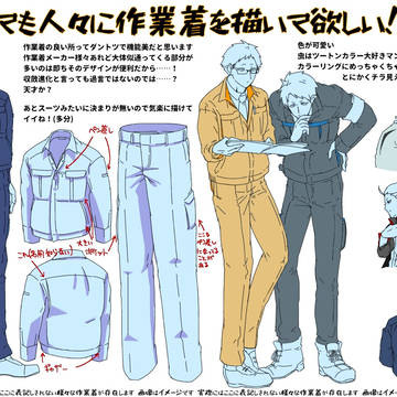 作業着プレゼン+落書き