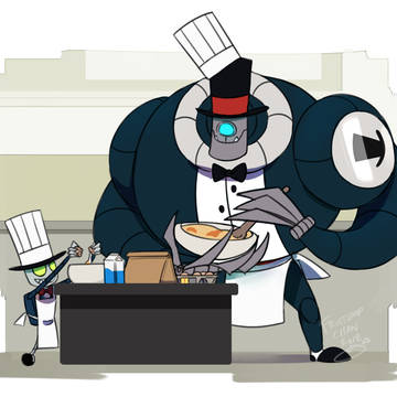 Villainous Hatbot Bros Drawing