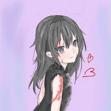 黒連衣裙