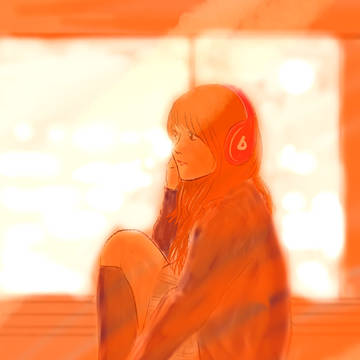西日の当たる教室