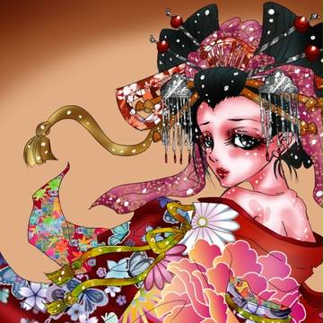 【依頼絵】花魁