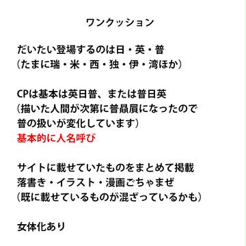 【ヘタリア/腐】2011年~ログ【不憫サンドほか】