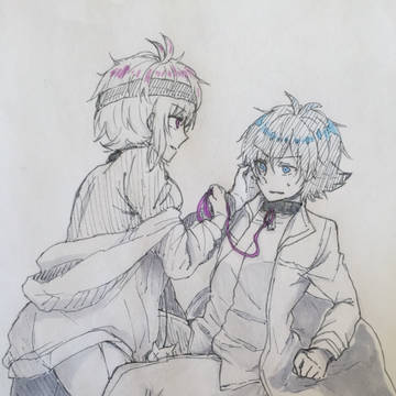お揃いだね、コウくん♪