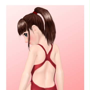 競泳 尻!