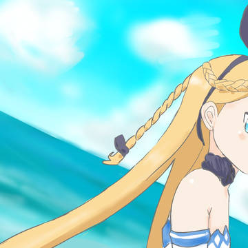 みゅみゅ教授と海デート