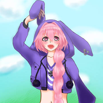 『フードがうさ耳なんだぜ〜☆』