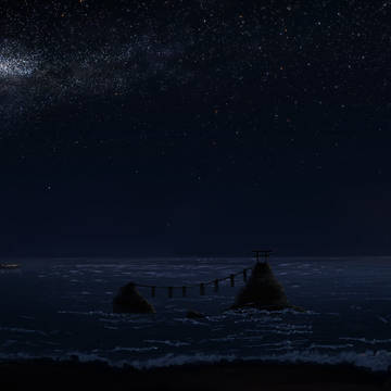 夜明けの海