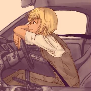 トリプルフェイスと相棒（RX-7）