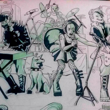 Rock band character