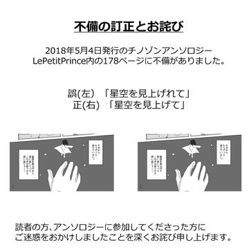 誤字の訂正とお詫び