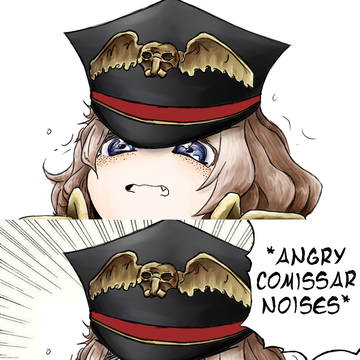 Angry comissar noises