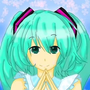 【お借りしました】初音ミクちゃんぬりぬり！