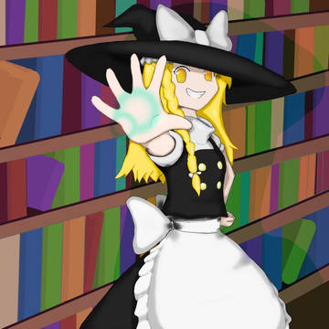 【東方】2年ぶりにイラスト描いてみた【魔理沙】