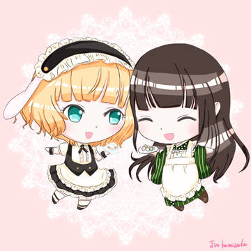 千夜ちゃんとシャロちゃん