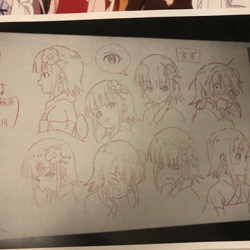 奇異太郎　すず表情集　なぞってみた（赤鉛筆）